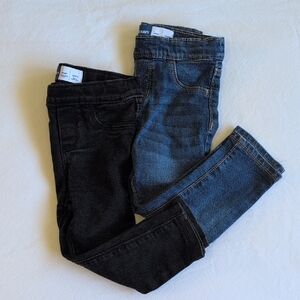 old navy 2-pack adjustable waist skinny denim jeans bundle 2T toddler girls